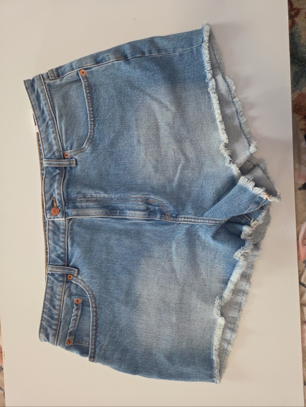 NWT Victoria's Secret Denim by PINK Size 20 Cut Off Shorts Blue Light Wash